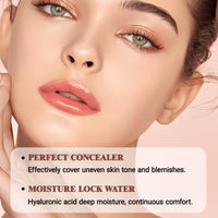 INBOLM Foundation Stick Full Coverage Foundation Stick Built-In Brush Exquisite Double-Head Design Instantly Balance & Even Complexion Natural Color for Medium Skin Tones