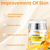 FALILUV Vitamin C Face Cream With Niacinamid,Retinol, Brightening Face Moisturiser For Women,Anti Aging Wrinkles,Orange Extracted Organic Face Cream Natural Skin Care For Dark Spots Acne,Fine Lines