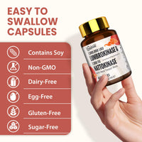 Veenuule Lumbrokinase Supplement 100mg │ Maximum Activity - 1,000,000 LKU │ Lumbrokinase Capsules with Nattokinase 100mg 2000 FU for Blood Circulation and Cardiovascular Health, 60 Capsules