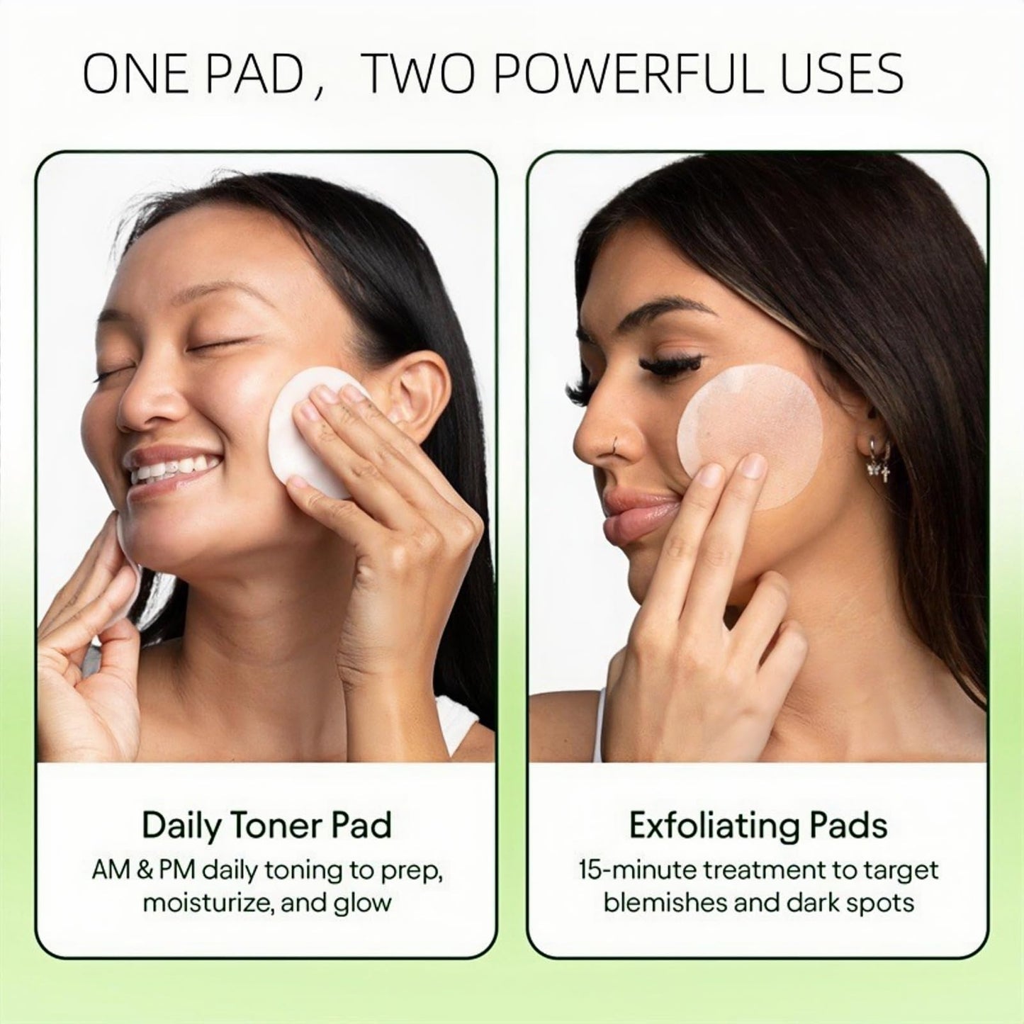 Xunzhi T/oner Pads Korean Skincare,100 Pads Moisturizing Cotton Pad/s,Anti-Aging and Brightening Toner Pad/s,Centella Hydrating Cottonpads,Calming Toner P/ads,Pore Minimizing P/ads,Face Exfoliator Pa/d
