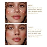 Xunzhi Freckle Pen,Waterproof Freckle Pen,Natural Lifelike F-reckle Makeup P-en,Water Resistant Faux Freckles,Fake Freckles,Waterproof Longlasting Soft Dot Sopt F-reckle,Small Round Head F-reckles P-en,02#