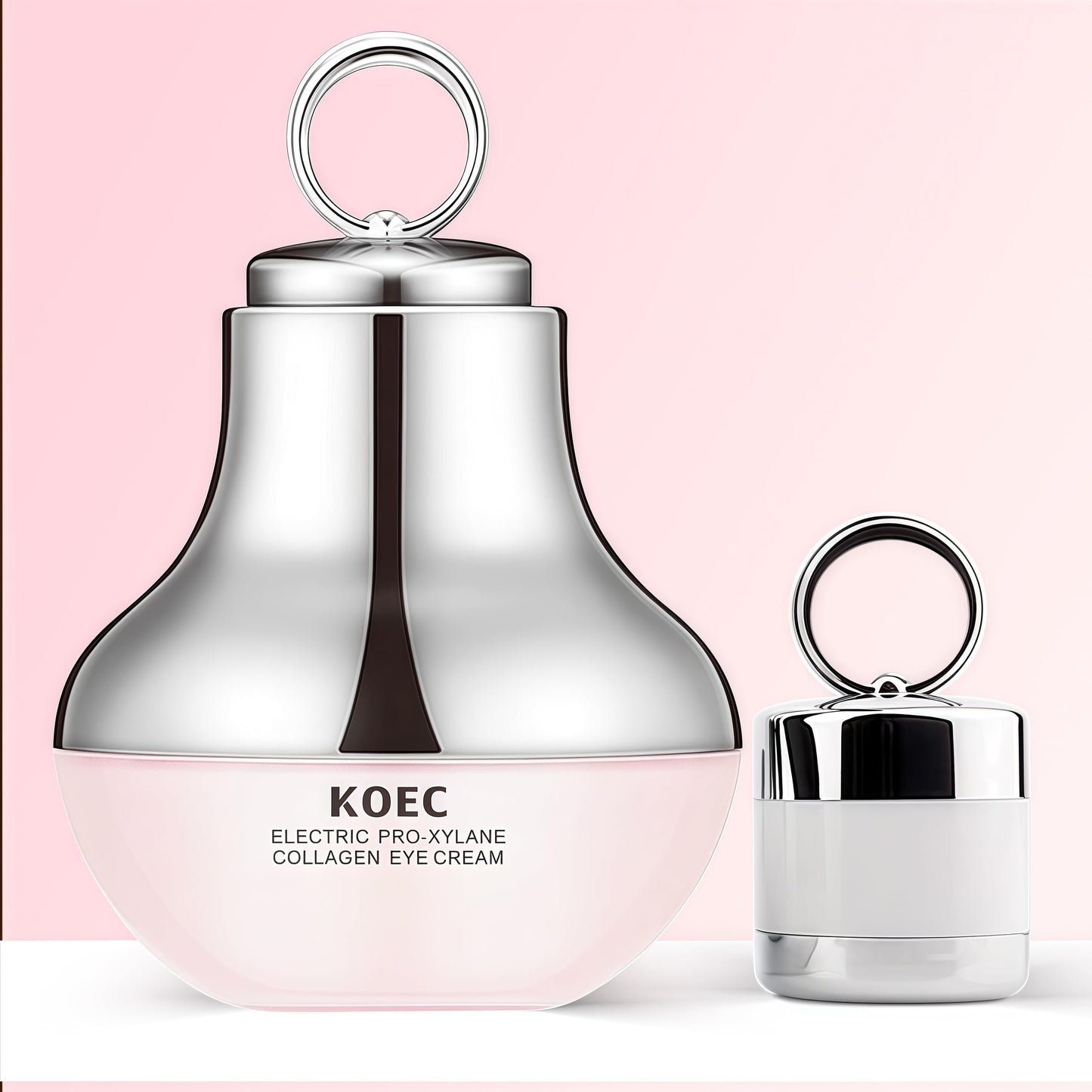 ANGEL SILK KOEC Electric Massage Eye Cream for Dark Circle, Firm and Smooth of Fine Lines, Tired Eye Refreshment with Gentle Vibration, for Anti-Wrinkle, Firming, Moisturizing