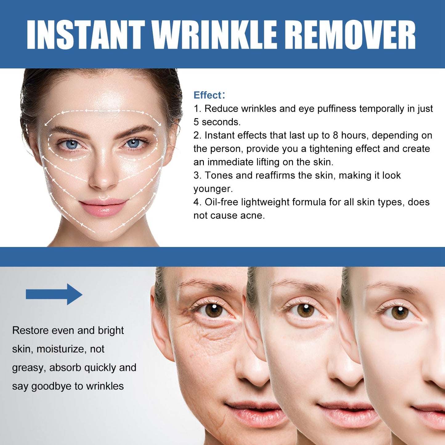 Jinjiar Retinol Collagen Cream with 5% Hyaluronic Acid,Retinol Face Cream with Collagen,Anti Wrinkle Face Cream,Anti Aging Face Cream,Retinol Serum for Face,Night Moisturiser,Day Cream for Women Anti Aging