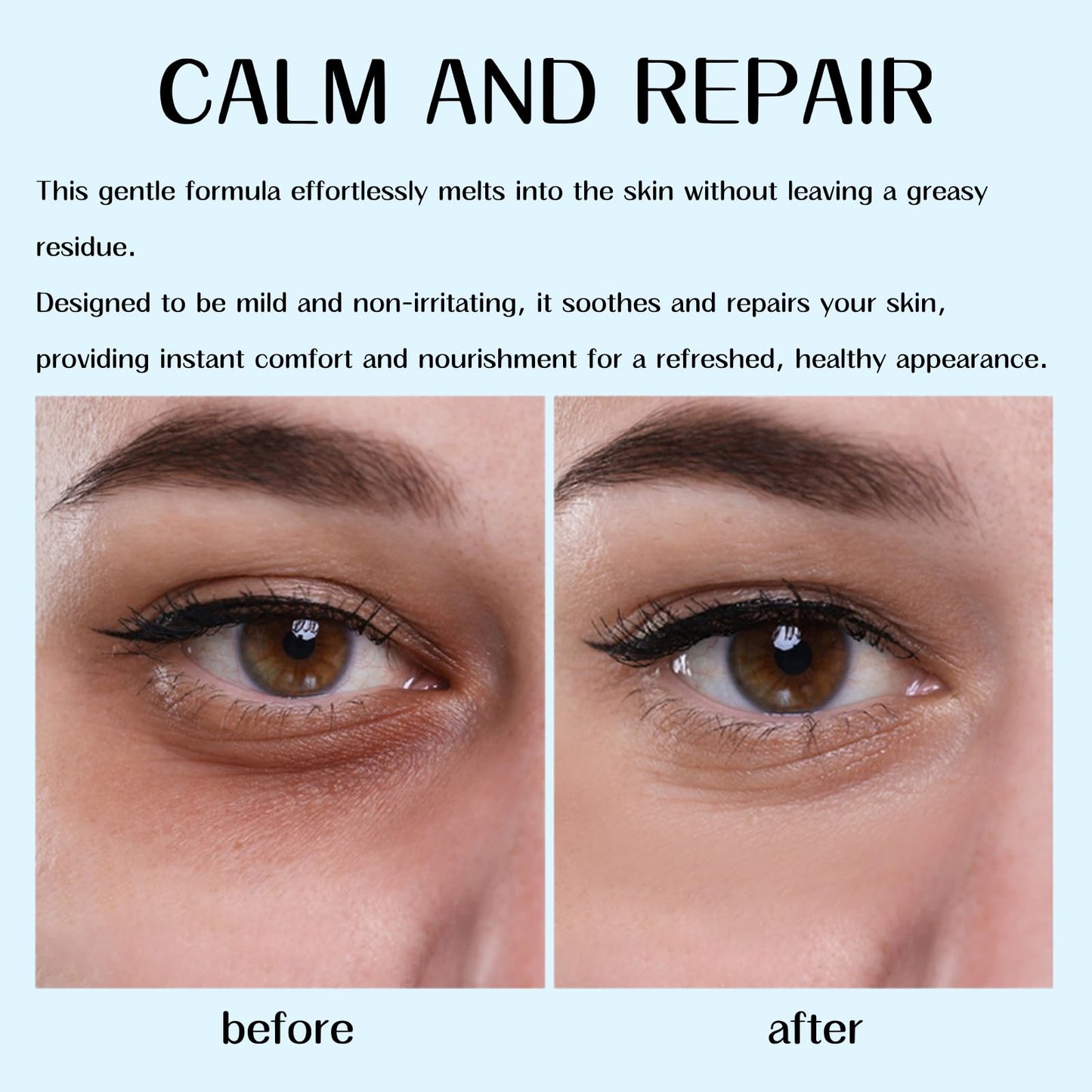Hydrating Eye Balm Cool Stick for Dark Circles, Puffiness & Wrinkles, Cooling Multi Balm for Face, Eye, and Lip, Moisturizing Balm Stick for Tired Skin, Reduces Eye Bags, Portable Eye Care Balm, 7g