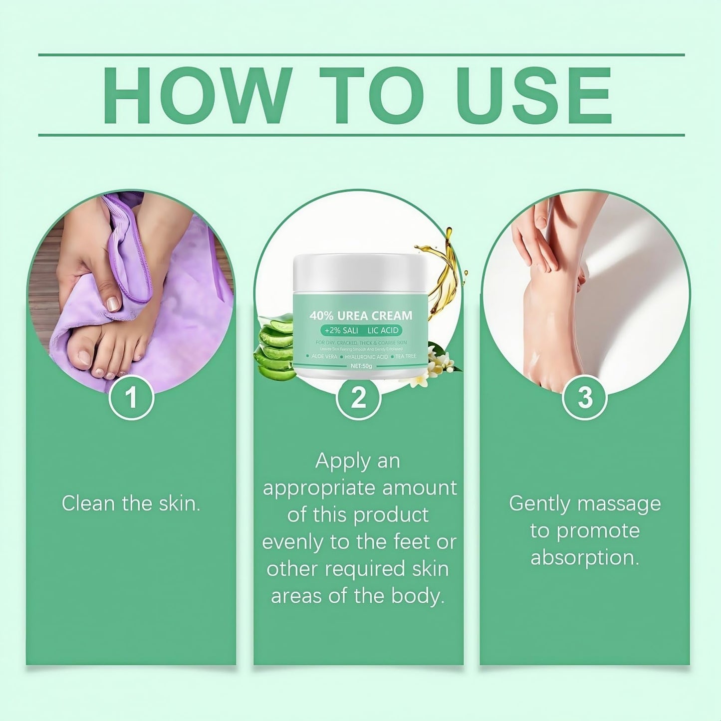 Jinjiar Urea Foot Cream,Urea Foot & Hand Cream for Dry Cracked,Cracked Heel Repair Cream,Fo-ot Cream for Cra-cked Heels and Dry Skin,Foot Moisturiser for Dry Cra-cked Feet,Fo-ot Peel,Fo-ot Care Products