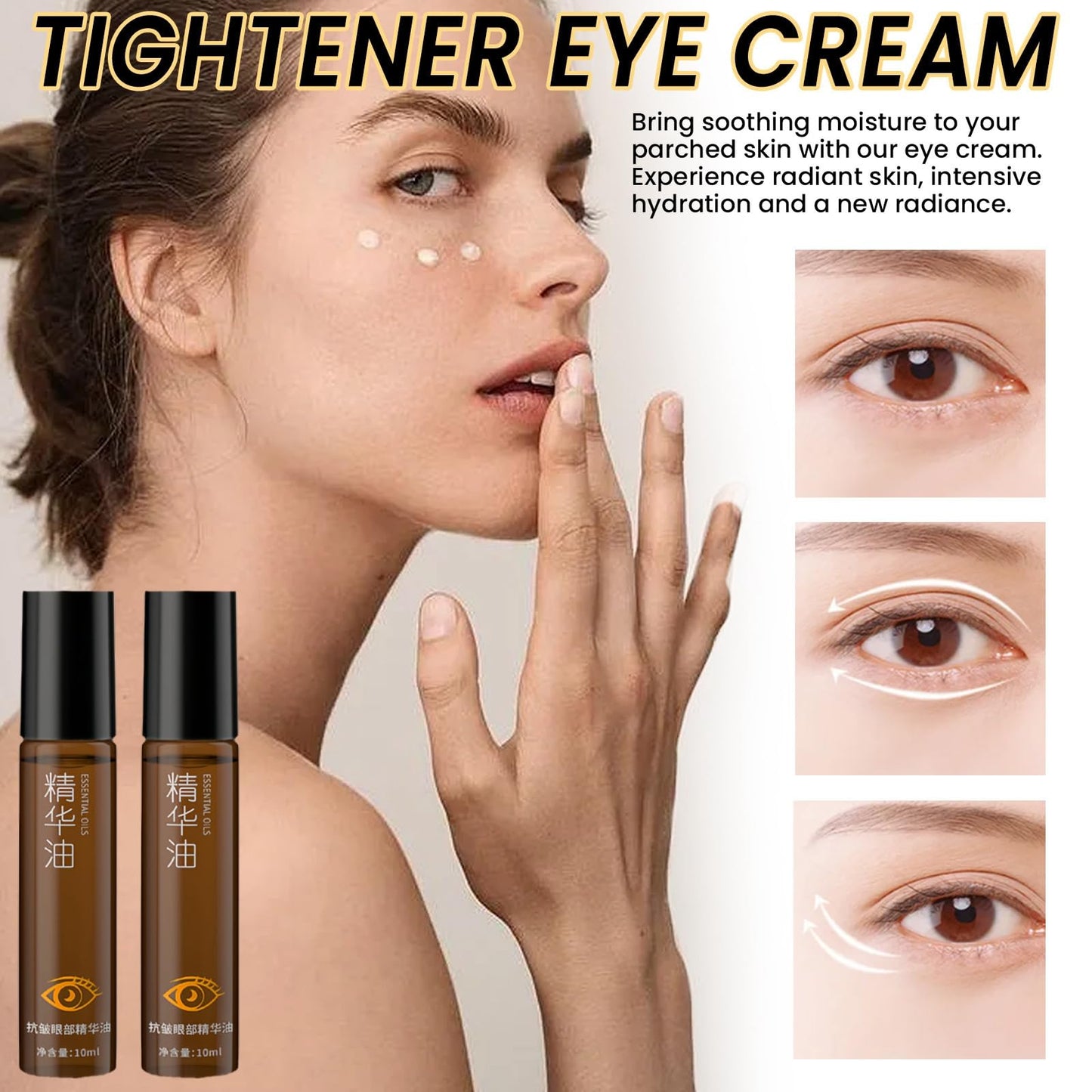 2PCS Rollerball Castor Oil,Rollerball for Eyes,Castor Oil and Frankin-cense Eye Roller Ball Oil,Castor Oil for Skin,Eye Cream Anti Aging,Under Eye Cream,Castor Oil Eye Roller,Eye Cream for Wrinkles