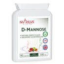 D-Mannose 90 Capsules 500mg - 1000mg per Serving - Pure Extract - Vegan - not Tablets - Urinary Tract - Bladder Infections - UTI