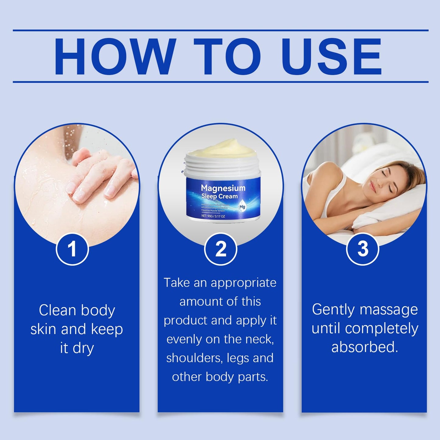 MEITREND Magnesium Soothing Sleep Cream,Hydrating Body Cream for Women & Men,Skin Tightening Cream Body,Soothing Sleep Butter,Face & Body,Body Cream for Very Dry Skin,Sleeping Cream for Night,Skin Moisturizier