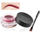 RUICHING Red Eyebrow Gel, Brow Pomade, Brow Dye with Brush, Christmas Makeup Waterproof Long Lasting Tinted Brow Gel, Smudge-Proof Sweat Resistant Brow Cream