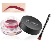 RUICHING Red Eyebrow Gel, Brow Pomade, Brow Dye with Brush, Christmas Makeup Waterproof Long Lasting Tinted Brow Gel, Smudge-Proof Sweat Resistant Brow Cream