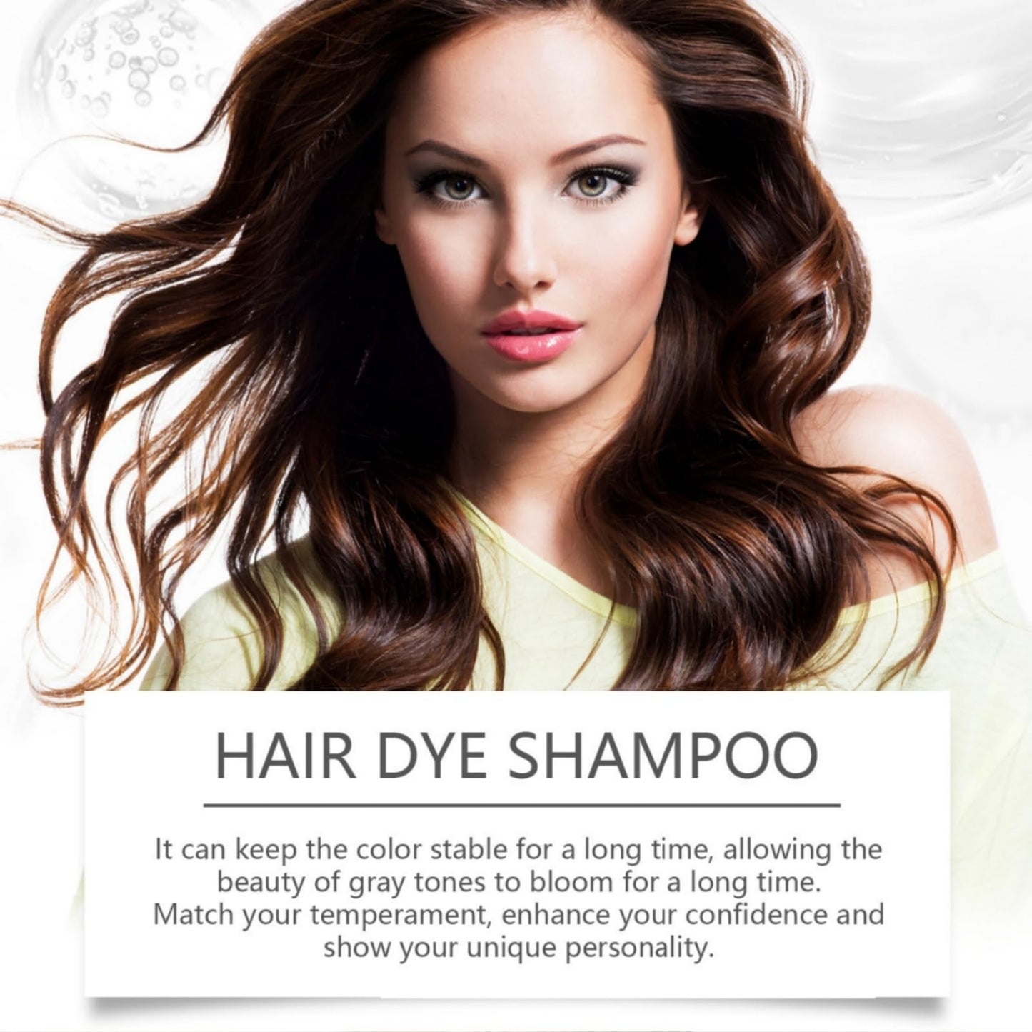 SingHao Hair Care Dye Shampoo,Polar Hair Dye Shampoo,H/air D/ye Shampo/o Permanent for Men&Women,3 in 1 Sha/mpoo for Color Treated Ha/ir,Permanent Hair D/ye,Natural Ha/ir D/ye Shamp/oo#Light Brown &Black