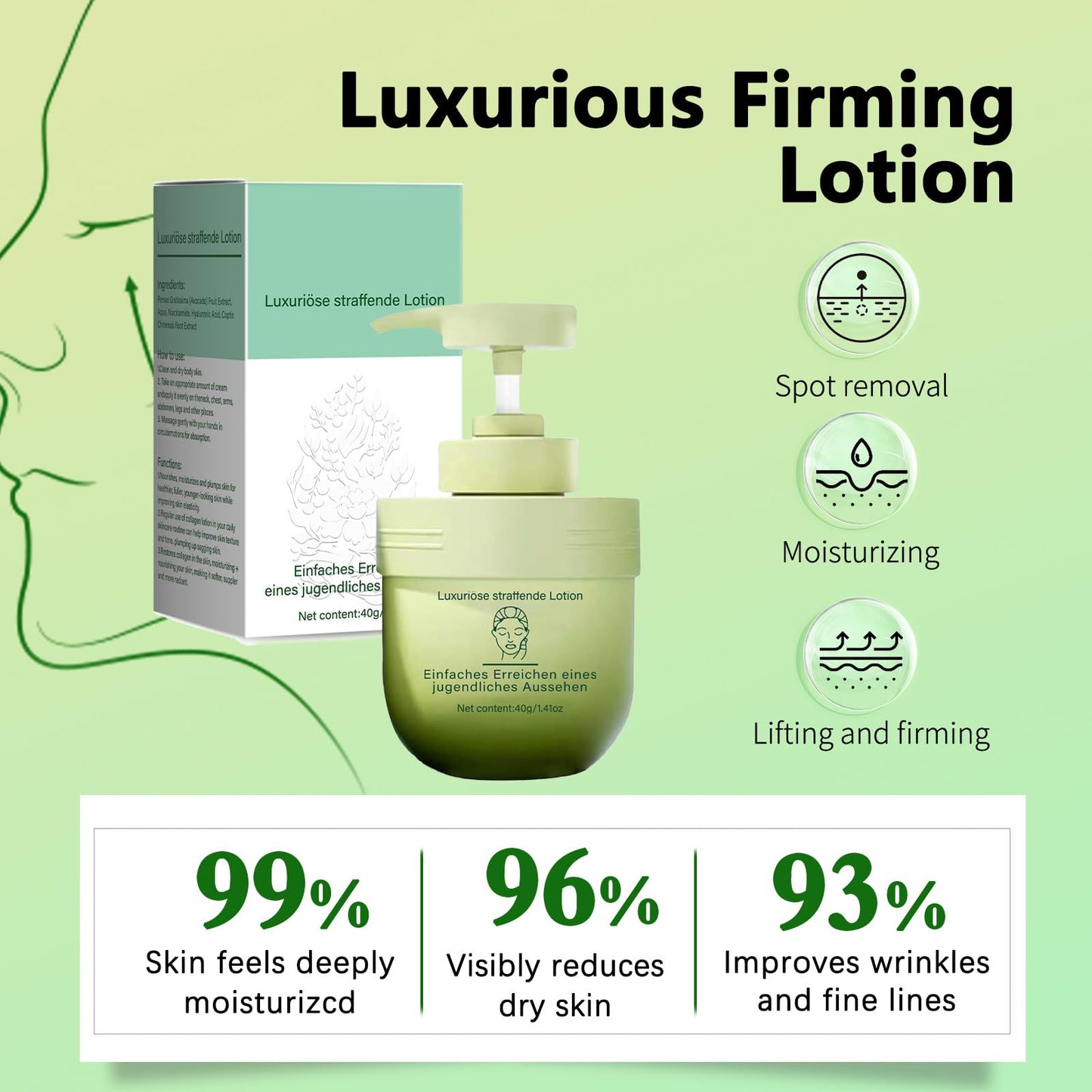 2pcs Luxurious Collagen Firming Cream, Advanced Skin Tightening Cream,Anti-Aging&Hydrating Collagen Body Cream,Deep Moisturizing Rejuvenating Firming Body Lotion for All Skin Types