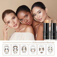 YUYUE-YY Bronzer Makeup Contour Stick, Highlighter Contour Bronzer Wand, Face Brightens Contour Stick for Long-Lasting & Waterproof. Face Make-up & Body Contour Highlight Makeup Illuminator for Daily Wear(10#)
