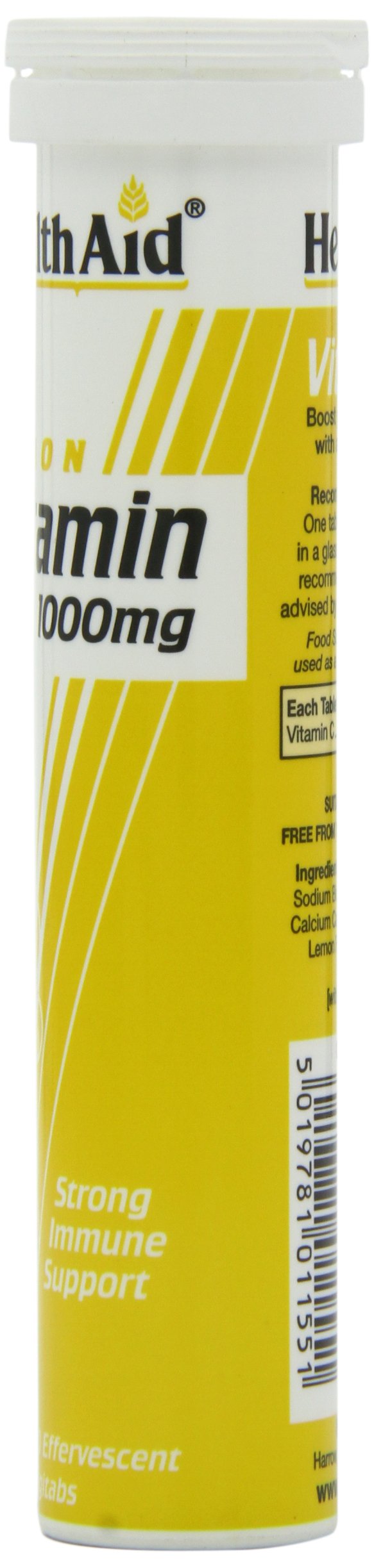 HealthAid Vitamin C 1000mg - Effervescent (Lemon Flavour) - 20 Tablets