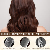 Bisienya 100ml Nova Hair Dye Shampoo For Men & Women Hair Dye Shampoo Nova Hair Shampoo Hair Dyeing Shampoo, Mildly Moisturizing The Scalp, Easy To Change Hair Color (Brown), Comes With 3 Hair Dyeing Combs