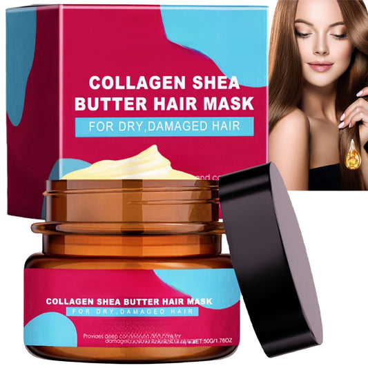 Oumun Collagen Shea Butter Hair Mask,Keratin Hair Treatment,Keratin Hair Mask,Collagen Hair Mask,Repair Hair Mask,Hair Treatment Mask,Collagen Hair Treatment,Hair Gain Mask,Hair Oil Mask,Keratin Mask