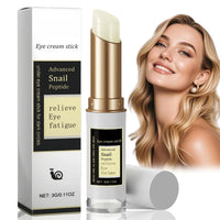SingHao Snail Peptide Eye Cream Stick,Anti-Aging E/ye C/ream for Puffiness,Collagen Anti Wrinkle Ey/e Balm S/tick,Ey/e Serum Stick for Eye Bags,Under Ey/e Cream,Anti Wrinkle E/ye Cream,Eye Bag Balm for Woman