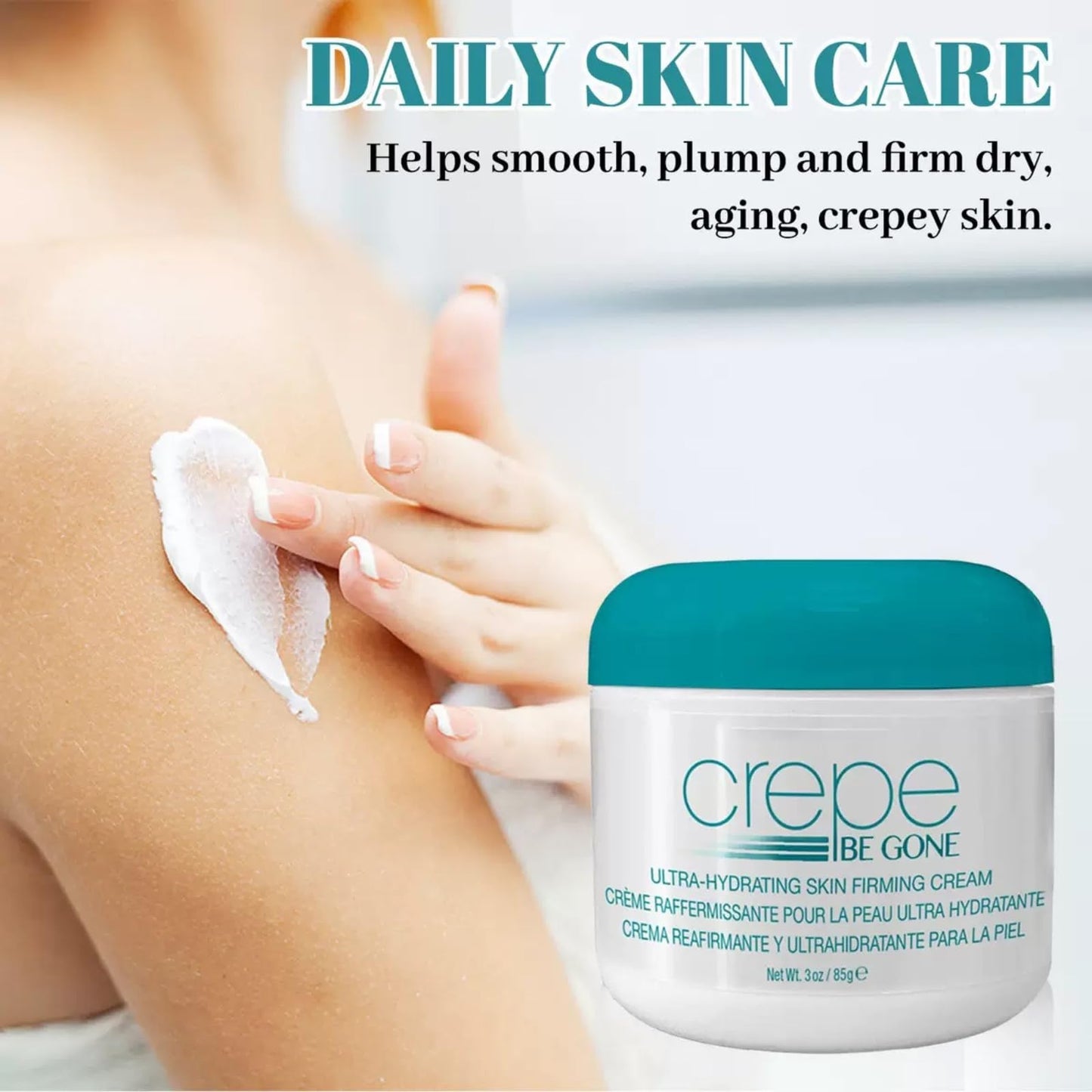 AHVKNU Crepe Be Gone Body Souffle-3oz Firming Neck Cream,Ultra Hydrating Crepe Skin Firming Cream for Chest, Arms & Legs, Skincare Cream Deep Hydration,Suitable for all skin Crepe Eraser for Women.