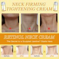 Ledeak Neck Firming Tightening Cream, Moisturizing Anti-Aging Retinol Neck Cream for Reduce Wrinkles, Fine Lines, Hydrating Tighten and Lift Creams, Firm and Lift Sagging Skin