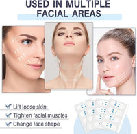 ZQUKAMZ Face Lift Tape,Face Tape Lift Invisible Waterproof Face Stickers, Instant Makeup Face Lift Tool, Face Lift Stickers for Concealing Wrinkles Double Chin Sagging Tightening Skin 40Pcs