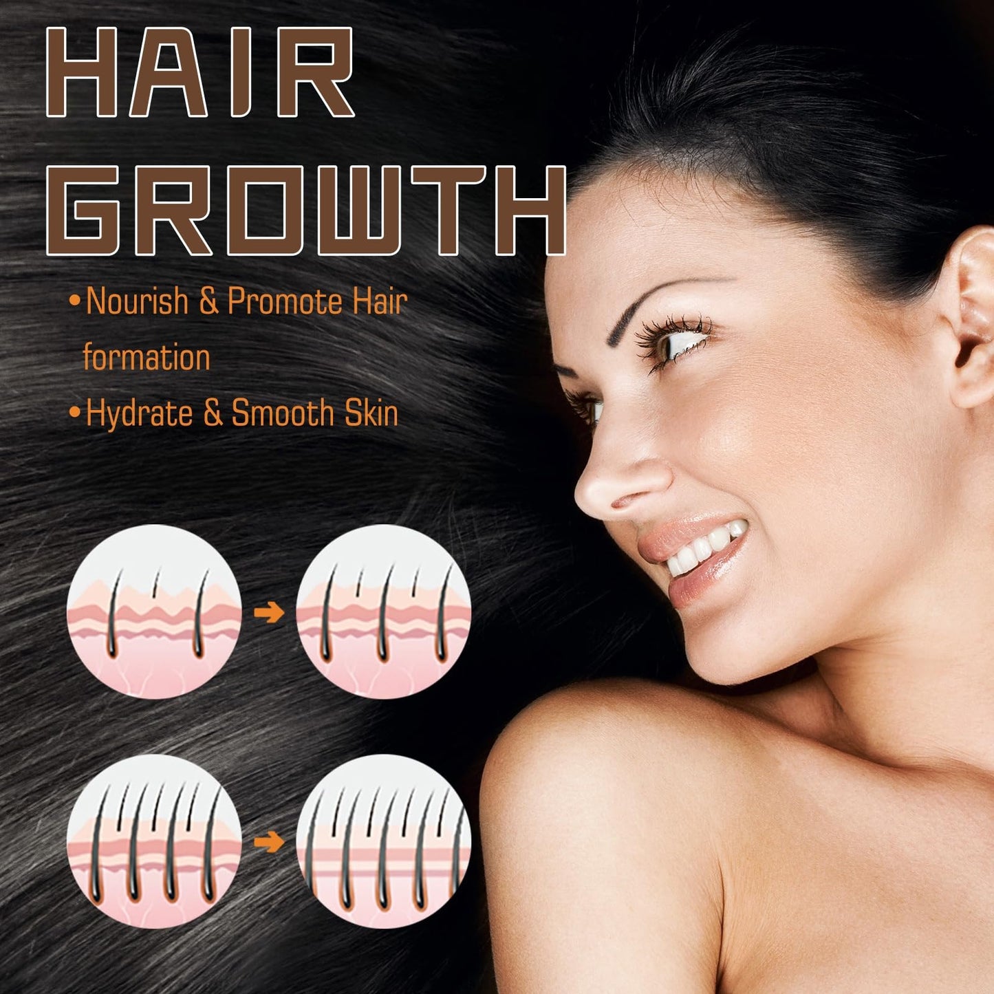 Oumun Powder for Hair Growth,Hair Loss Treatment for Women,Fast Ha-ir Growth Essence,Ha-ir Serum for Hai-r Growth,Natural Herbal Health H-air Loss Makes Growth,H-air Fall Treatment for Women