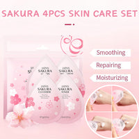 IZBEAUVO 28Pcs Sakura Skincare Gift Set, Refreshing Cherry Blossom Pamper Kit, Sakura Beauty Gift for Women, Japanese Cherry Blossom Skincare Set, Eye Cream, Face Serum & Cream, 5 Hydrating Set & 5 Mud Masks
