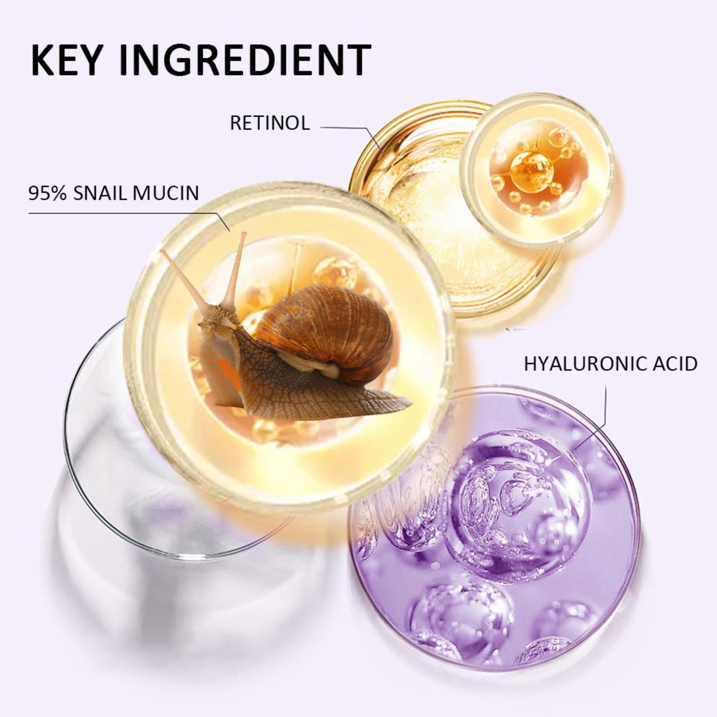 ISBEAUSOLS Anti Aging Retinol Face Cream- 95% Snail Mucin Face Moisturizer for Women - Anti Wrinkle Face Cream - Hydration Day And Night - Hyaluronic Acid,Vitamin E Face Care Repair Nourish Balm Stick