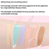 OKAQEE Green Full Coverage Concealer - Waterproof Dark Circles and Blemish Concealer - Long Lasting Corrector Concealer (Green)