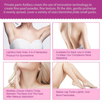 Korean Skin Care, Kojic Acid Skin Cream, Skin Bleaching Cream for Armpit, Knees And Elbows, Elbows, Inner Thigh, Bikini Areas, Underarm Whitening Products Quickly Absorb & Reduce Odor, Smoothing