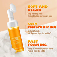 IZBEAUVO Turmeric Kojic Acid Foaming Cleanser, Turmeric Face Wash, Deep Cleansing Foaming Turmeric Oil Cleanser, Ultra-Gentle Clean And Clear Cleanser For Acne Prone Skin, Remove Impurities & Control Shine
