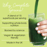 Proto-Col Proto-col | Complete Greens Powder - 15 Superfoods and Adaptogens Including Ashwagandha & Spirulina | Vegan & Gluten-Free | Advanced Formula | UK Made | 180g