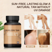 Fankayi Sunless Tanning Pi/Lls,Safe & Long-Lasting Enhances Natural Tan,Promotes Natural Skin Tone,Nourishing and Moisturizing,Tans Without Sun for a Na/tural Glow,for Face & Body,Gradual Tan Moisturiser