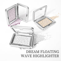 KYDA Highlighter Makeup Palette, Shimmer Highlighter Powder Makeup Palette, Diamond Shine pearl powder with Brush for Body Face -03