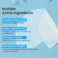 AUSLKA Neck Wrinkle Patches Moisturizing Hydrolyzed Collagen Mask, Neck Lifting Firming Pads for Tightening Skin 5 PCS, Collagen Masks for Looking Down Causes Wrinkles