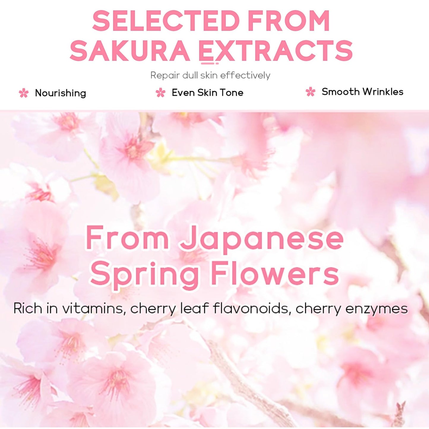 IZBEAUVO Sakura Skin Care Sets & Kits, Girls Pamper Set, Face Care Sets For Women, Teenage Girls Gifts - Cleanser, Serum, Eye Cream, Face Cream, Hand Cream, Sleeping Mask, Mud Mask - Japanese Skincare, 20PCS
