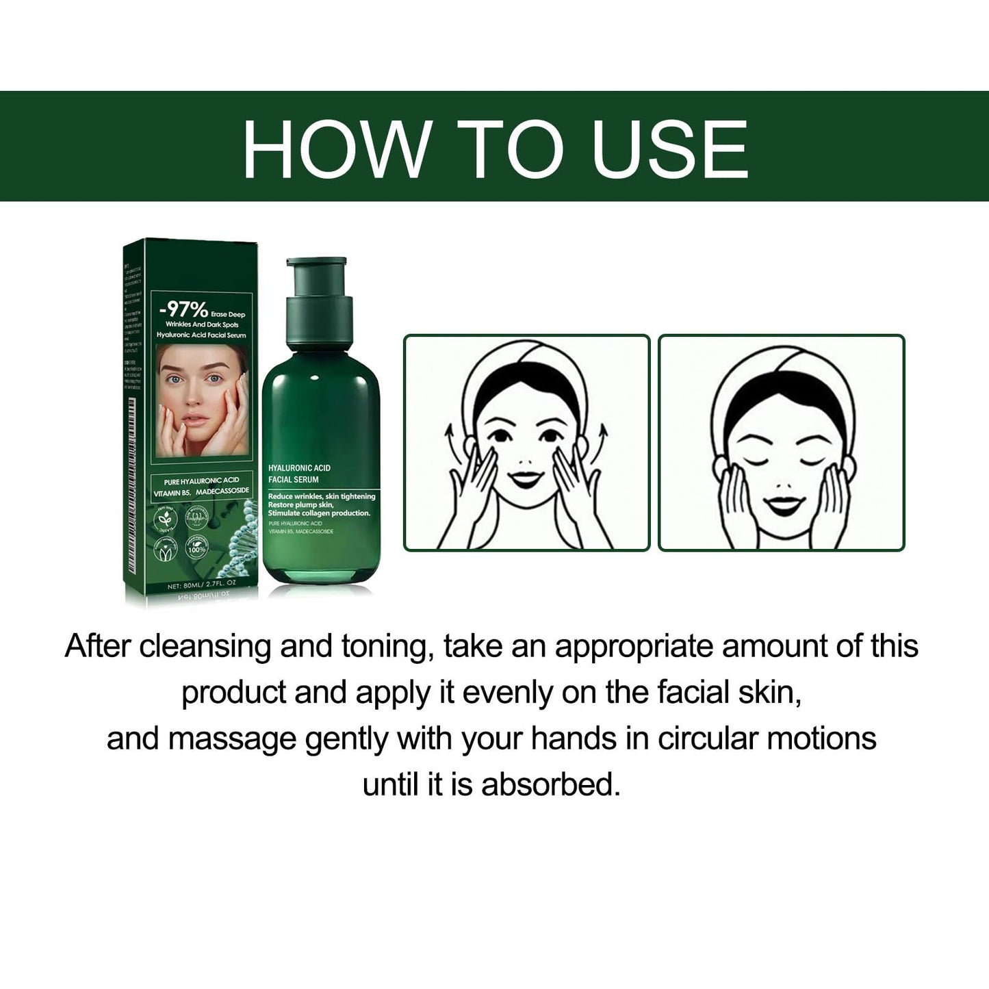 Useful Skin Firming Rejuvenating Serum, Useful Skin Firming Serum, Skin Firming Serum, Lifting and Firming Useful Hyaluronic Acid For All Skin Types (80ML)