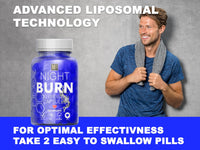 MetaSuperfoods Night Burn Liposomal 120 Capsules for Women and Men 60 Days Supply | Vegan | Size Management | 50% More Than Other Brands High Strength Supplement