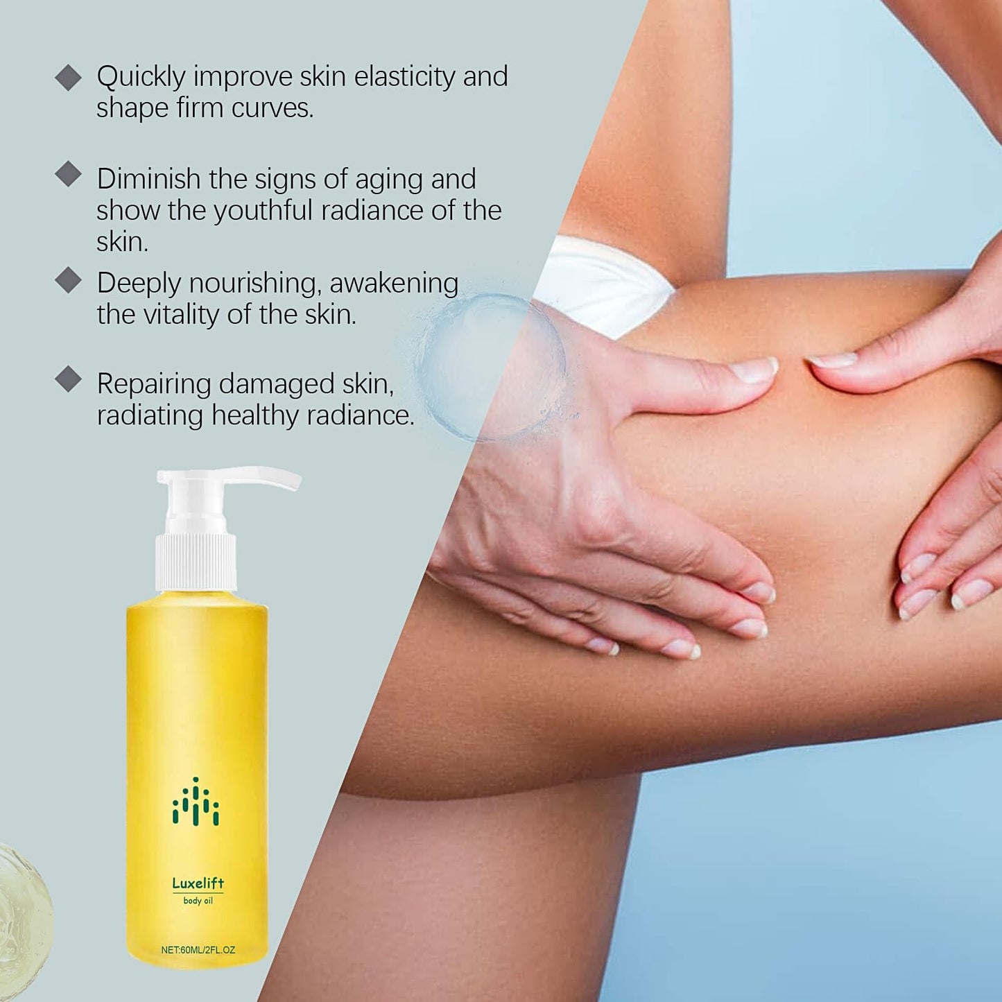 Firming Body Oil, Skin Firming Rejuvenating Oil, Skin Firming Serum, Moisturizing Body Oil for Women, Massage Oils for Scars, Wrinkles, and Stretch Marks, Deep Nourishing, Reduce Fine Lines