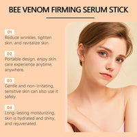 Cureluxe Bee Venom Firming Duo Set, Anti-Wrinkle Facial Essence Stick and Firming Cream Designed toImprove Skin Firmness, Restore Skin Elasticity, and Provide Hydration, Contains Vitamin E and Bee Venom
