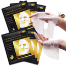 ITSDAWN 6 Pack Advanced Snail Mucin Serum Glass Glow Face Masks, Collagen Face Mask, Hydrating Overnight Hydrogel Mask for All Skin Types
