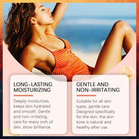 MINSHZEE Sunscreen Tanning Drops, Natural Ingredients Liquid Tanning Drops for Women and Men, Enhance Your Natural Skin Tone, Natural Bronze, 1 Piece, 60ml