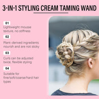 Xunzhi Hair Styling Cream,Hair Finishing Stick,Hair 3-in-1 Styling Cream,Hair Mascara for Flyaway Hair,Slick Back Hair Brush,Fly Away Hair Stick,Hair Tamer Shaping Gel,Hair Mascara,Flyaway Hair Stick