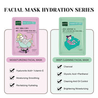 6Pcs Sheet Masks,Hydrating Face Mask Set for Teenage Girls,Face Mask Skincare,Moisturising and Firming Nourishing Face Masks - Soothing Sheet Face Mask