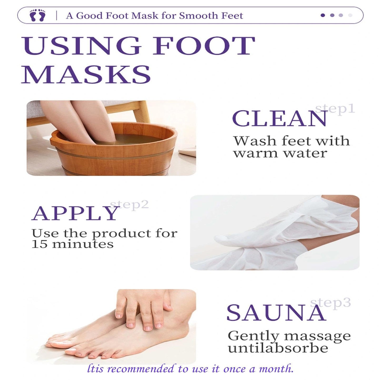 OlymGrow 2-Pack Foot Peel Mask – Callus Remover & Exfoliator for Soft, Smooth Feet, Repair Cracked Heels, Remove Dead Skin, Peeling Foot Mask for Hard, Dry Skin