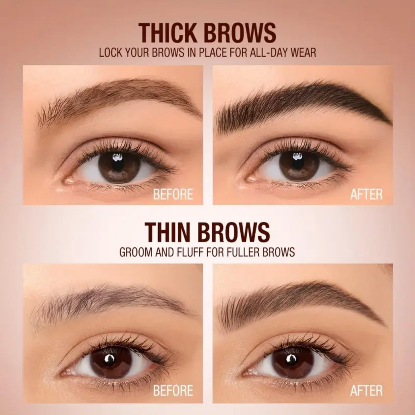Xinyig Brow Fection Angled Brush & Dip,Liquid Eyebrow Pen for Women,Liquid Eyebrow Brush,Beginner Brow-Fection Angled Brush & Dip,Natural Brows Eyebrow Pen,Waterproof Long Lasting Smudge Proof Brow Pencil