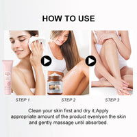 Strawberry Legs Treatment with Purifying Exfoliating Gel,Keratosis Pilaris Cream,Skin Exfoliating Repair Cream,Strawberry Skin Treatment,Moisturizing Body Cream,Rough Bumpy Skin Body Lotion(2PCS)