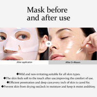SHENYI 1Pcs Nifora Bio Collagen Mask Korean Hydrating Sheet for Pore Refining, Firming, And Sensitive Skin Relief, Overnight Moisturizing Mask for Smooth, Radiant Glow