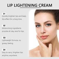Jinjiar Brightening Lip Balm,Lip Lightening Cream,Moisturizing Lip Balms for Lip Care,Lip Balm for Dry Cracked Lips,Moisturising Lipstick,Deep Nourishing and Hydrating,Remove Darkness,Compact and Portable