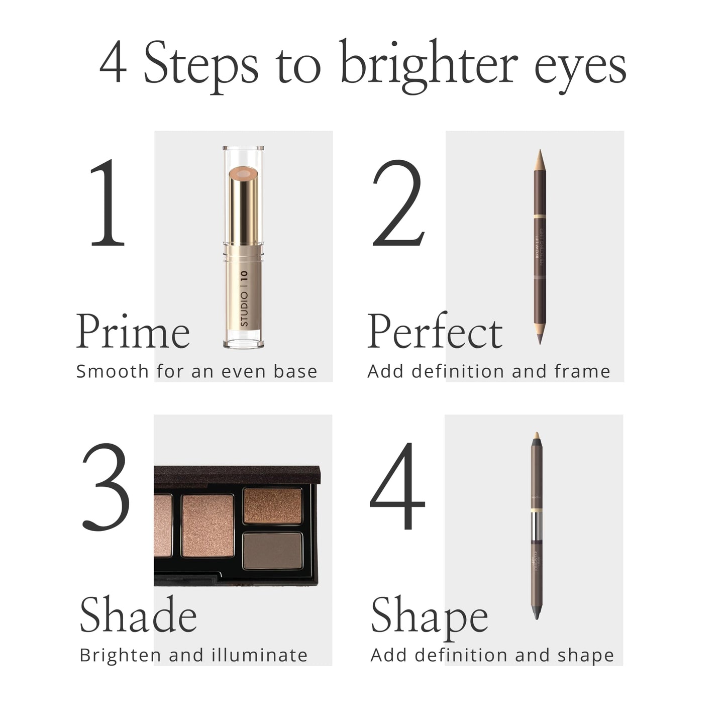 Studio10 Studio 10 l-Lift Longwear Eyeliner - High Pigment, Smudge Proof Eyeliner Pencil - 3-in-1 Liner, Brightener & Shadow Eye Pencil - Best Eyeliner for Older Skin (Shade - Pewter)