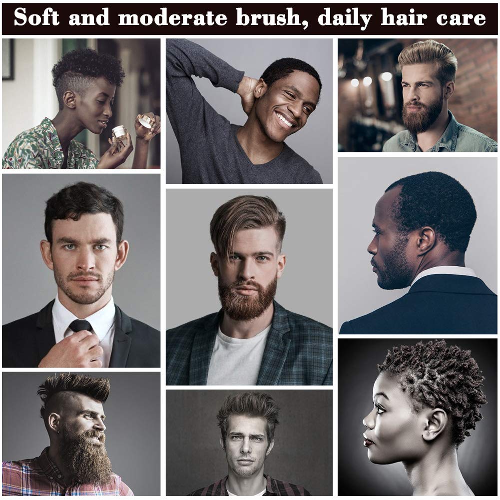 100% Boar Bristle Wave Brush Boar Bristle Hair Care Wave Brush - Brown Wave Brush